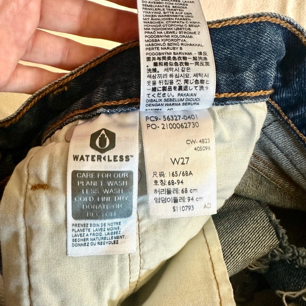 Women’s Levi’s‎ 501 Cutoff Shorts, Blue Denim - Picture 6 of 6